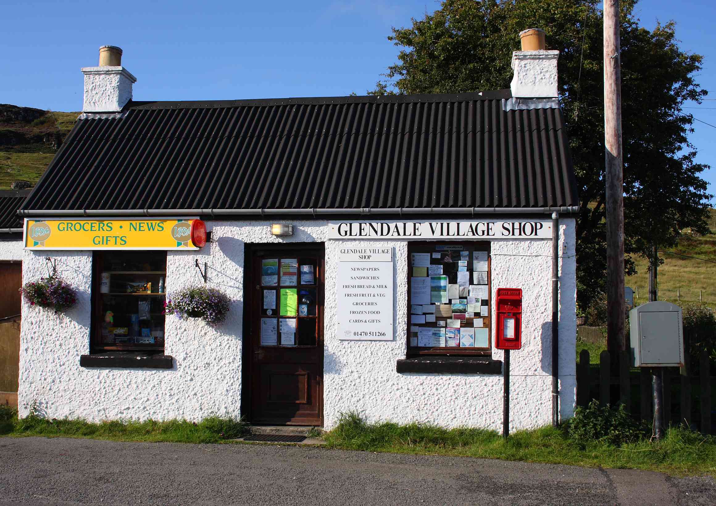 Front view of shop